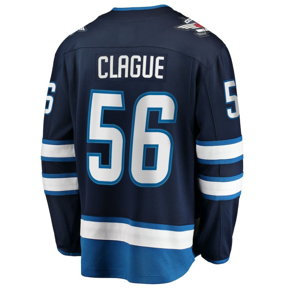 Kale Clague Winnipeg Jets Fanatics Home Breakaway Jersey - Navy Jerseys