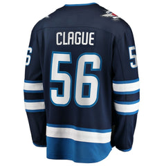 Kale Clague Winnipeg Jets Fanatics Home Breakaway Jersey - Navy Jerseys