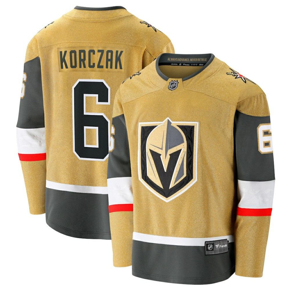 Kaedan Korczak Vegas Golden Knights Fanatics Home Breakaway Jersey - Gold Jerseys
