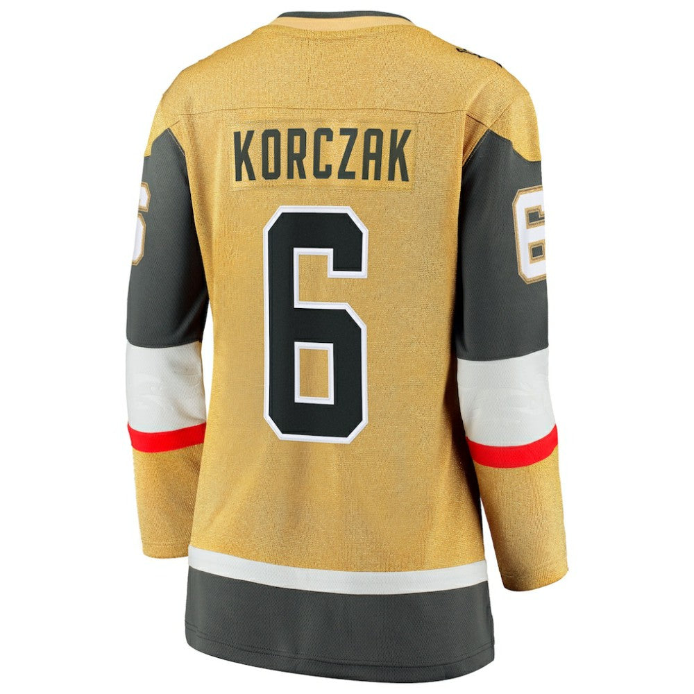 Kaedan Korczak Vegas Golden Knights Fanatics Women's Home Breakaway Jersey - Gold Jerseys