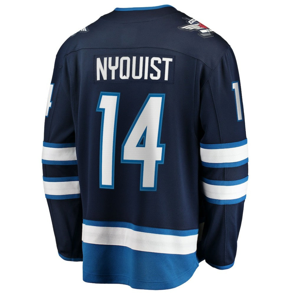 Gustav Nyquist Winnipeg Jets Fanatics Home Breakaway Jersey - Navy Jerseys