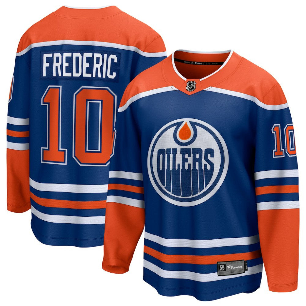 Trent Frederic Edmonton Oilers Fanatics Home Breakaway Jersey - Royal Jerseys