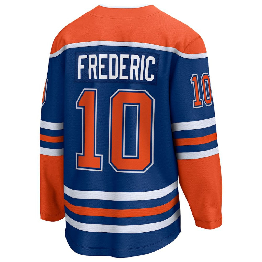 Trent Frederic Edmonton Oilers Fanatics Home Breakaway Jersey - Royal Jerseys