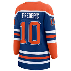 Trent Frederic Edmonton Oilers Fanatics Women's Home Breakaway Jersey - Royal Jerseys