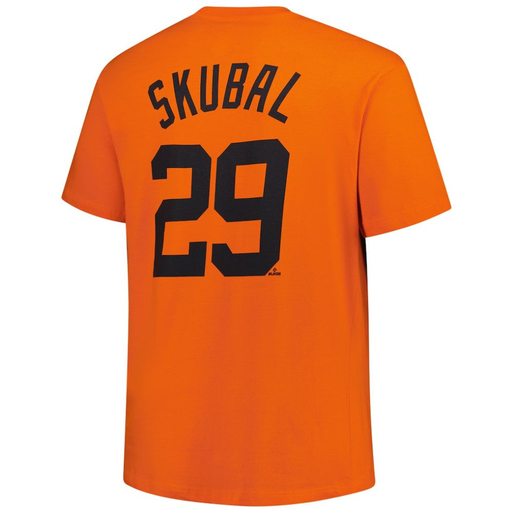 Tarik Skubal Detroit Tigers Big & Tall Name & Number T-Shirt Orange