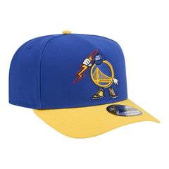 Golden State Warriors Injection Cartoon Logo A-Frame 9FIFTY Adjustable Hat sale - Royal cheap