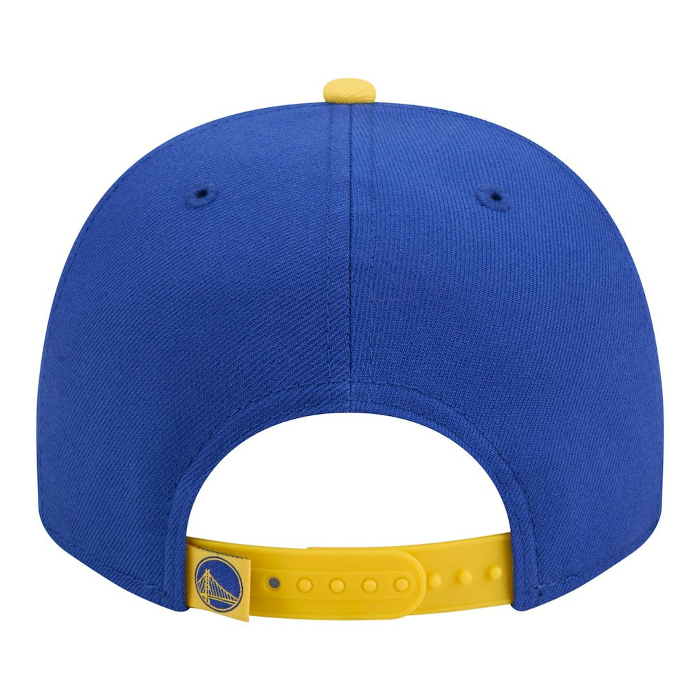 Golden State Warriors Injection Cartoon Logo A-Frame 9FIFTY Adjustable Hat sale - Royal cheap