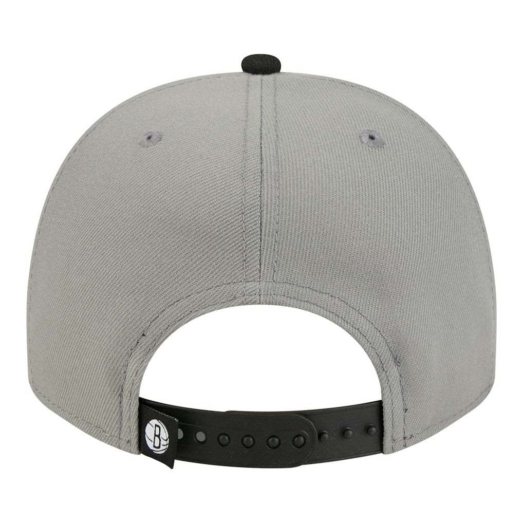 Brooklyn Nets Injection Cartoon Logo A-Frame 9FIFTY Adjustable Hat - Gray cheap