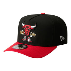 Chicago Bulls Injection Cartoon Logo A-Frame 9FIFTY Adjustable Hat - Black shop