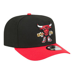 Chicago Bulls Injection Cartoon Logo A-Frame 9FIFTY Adjustable Hat - Black shop
