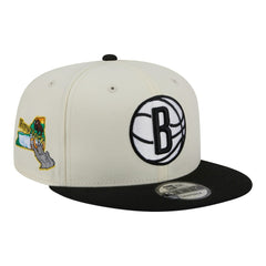 Brooklyn Nets Injection Localized 9FIFTY Snapback Hat - White cheap