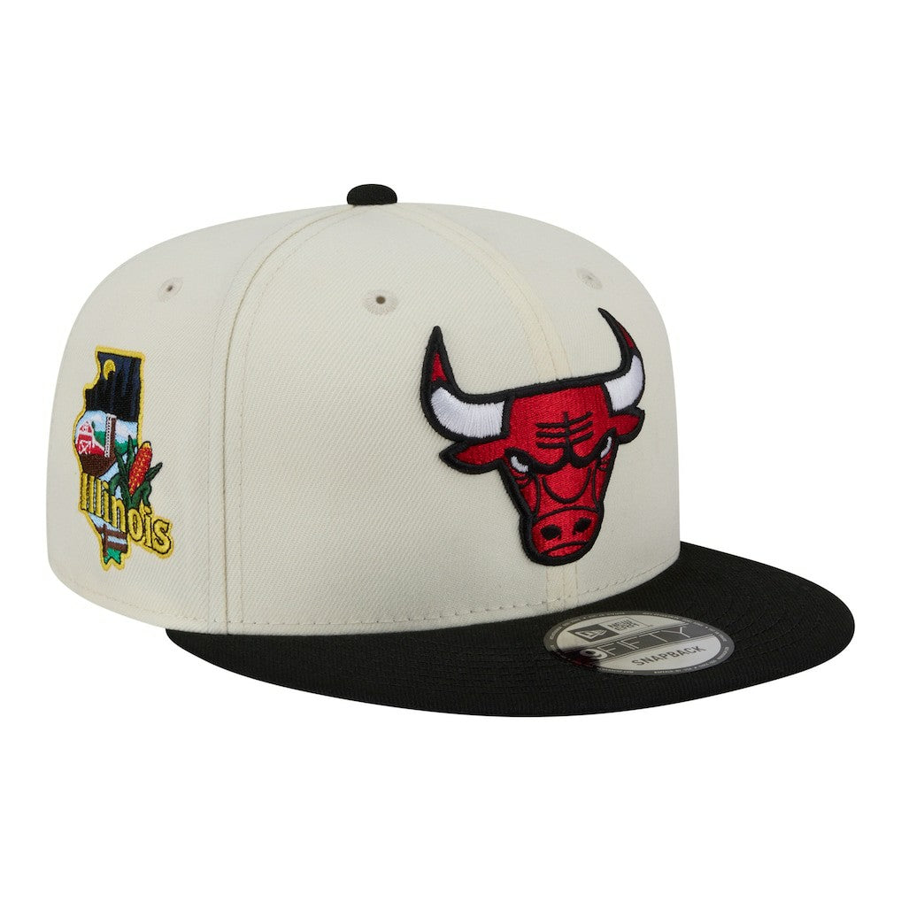 Chicago Bulls Injection Localized 9FIFTY Snapback Hat - Cream outlet