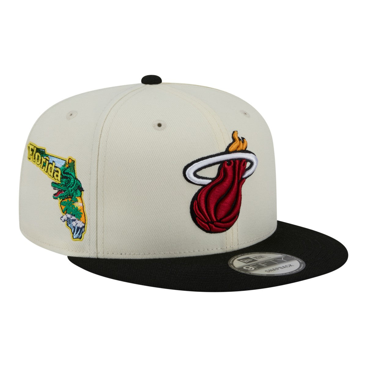 Miami Heat Injection Localized 9FIFTY Snapback Hat - White for sale