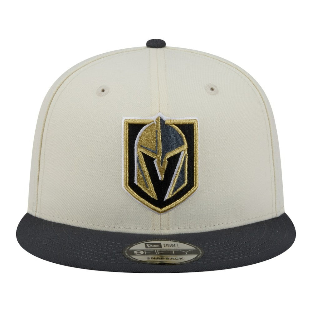 Vegas Golden Knights New Era Injection Localized Two-Tone 9FIFTY Snapback Hat - White/Charcoal Hats