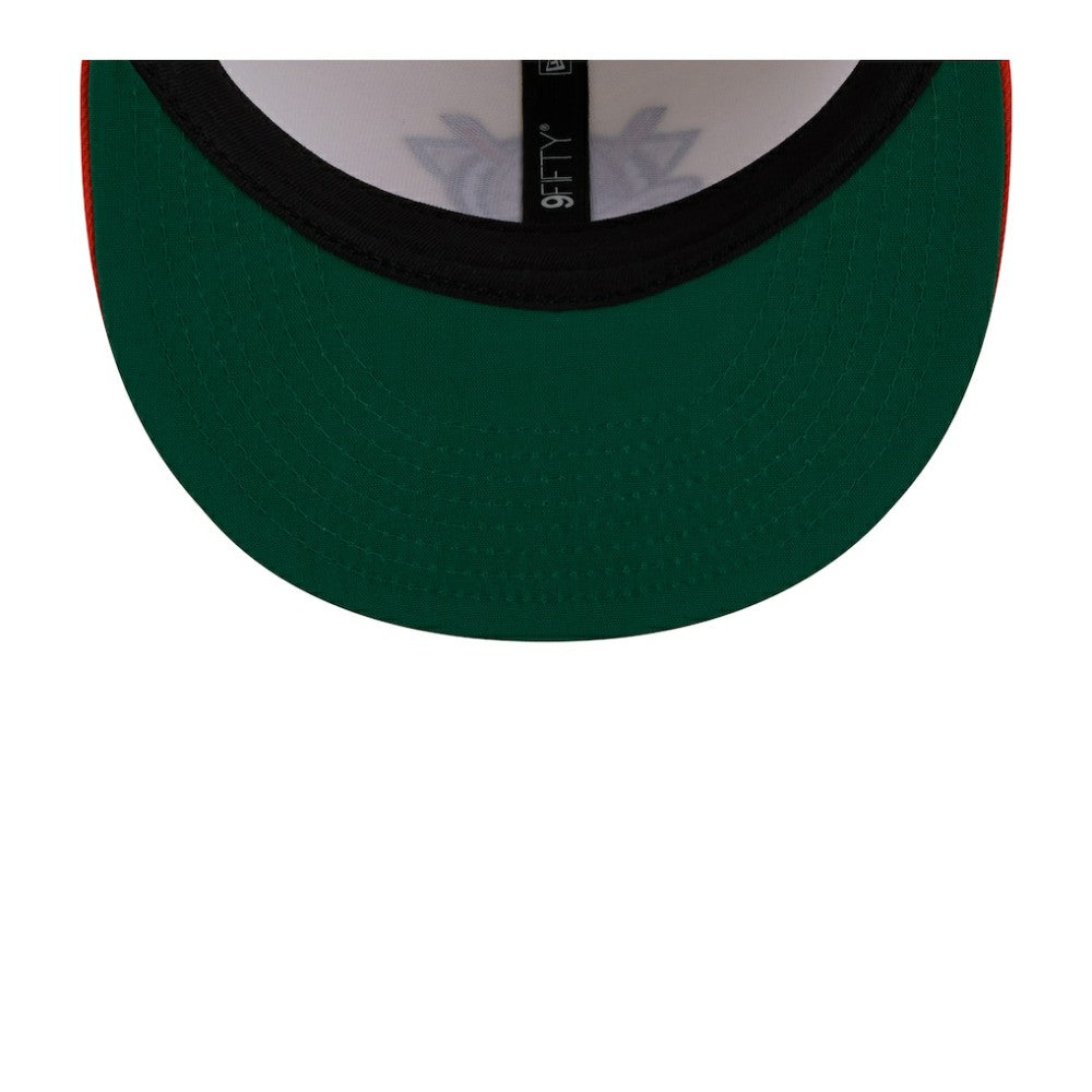 Anaheim Ducks New Era Injection Localized Two-Tone 9FIFTY Snapback Hat - White/Orange Hats