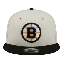 Boston Bruins New Era Injection Localized Two-Tone 9FIFTY Snapback Hat - White/Black Hats