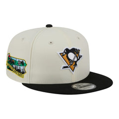 Pittsburgh Penguins New Era Injection Localized Two-Tone 9FIFTY Snapback Hat - White/Black Hats