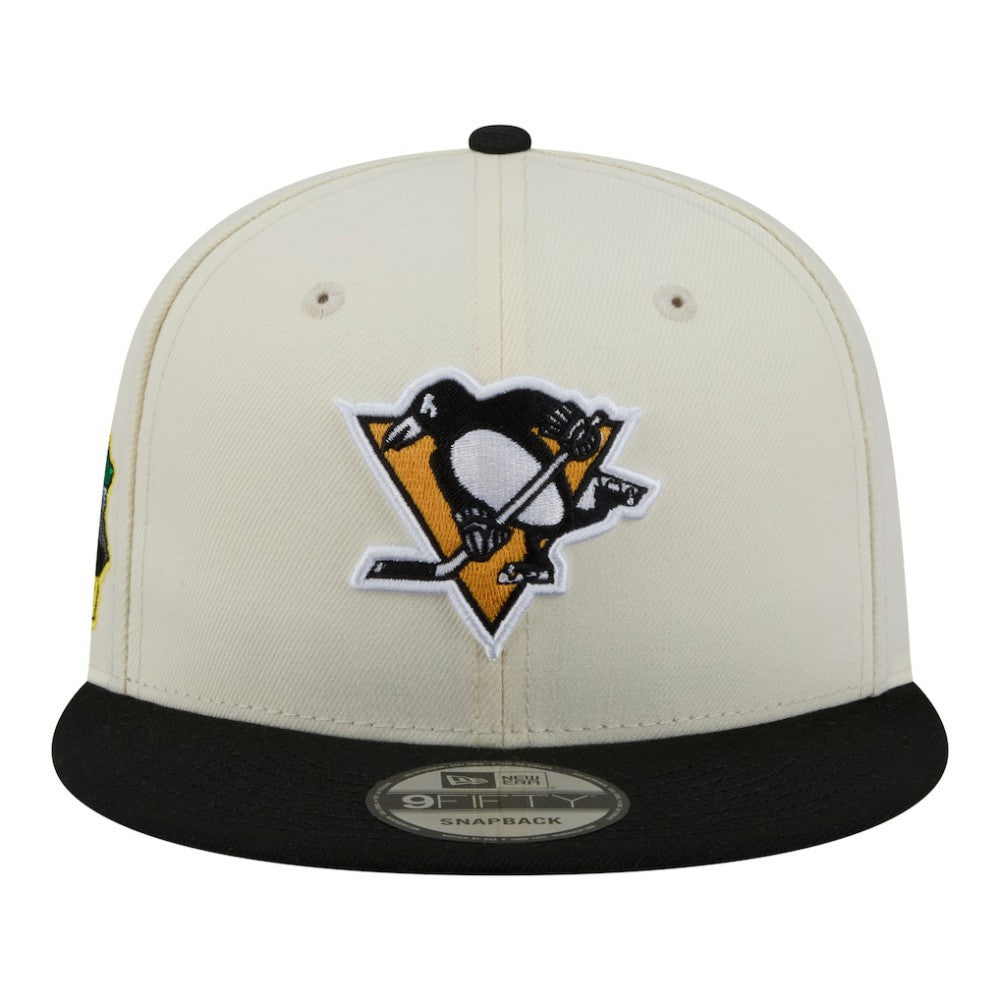 Pittsburgh Penguins New Era Injection Localized Two-Tone 9FIFTY Snapback Hat - White/Black Hats