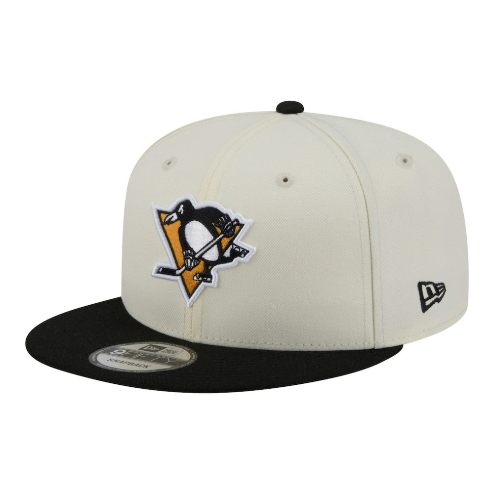Pittsburgh Penguins New Era Injection Localized Two-Tone 9FIFTY Snapback Hat - White/Black Hats