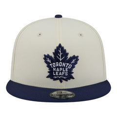 Toronto Maple Leafs New Era Injection Localized Two-Tone 9FIFTY Snapback Hat - White/Navy Hats