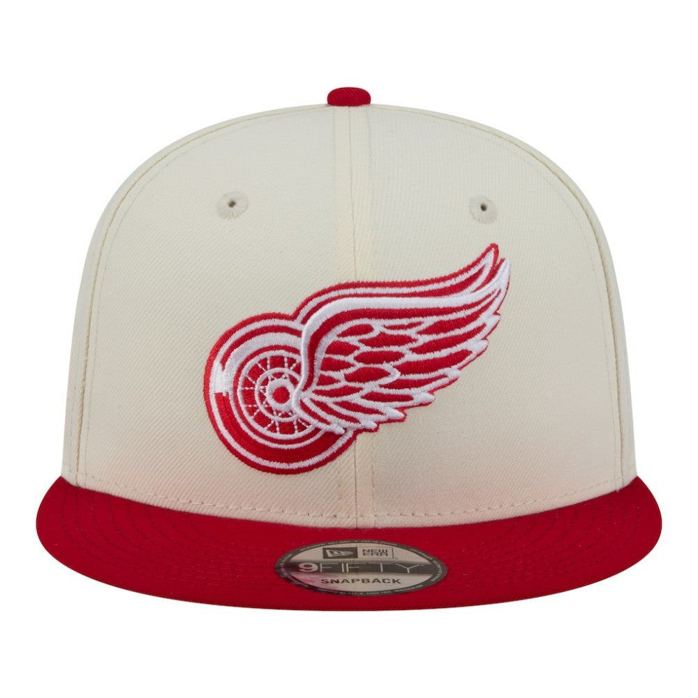 Detroit Red Wings New Era Injection Localized Two-Tone 9FIFTY Snapback Hat - White/Red Hats