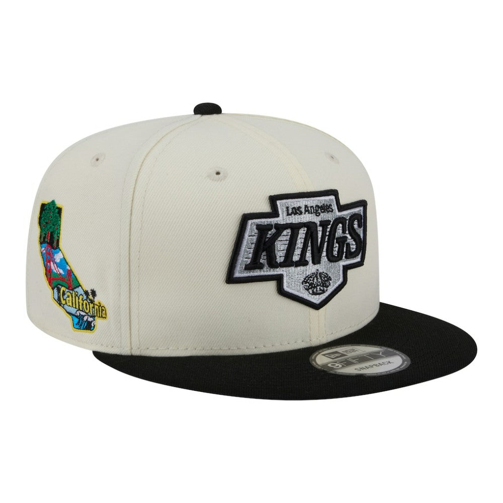 Los Angeles Kings New Era Injection Localized Two-Tone 9FIFTY Snapback Hat - White/Black Hats