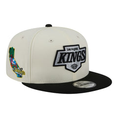 Los Angeles Kings New Era Injection Localized Two-Tone 9FIFTY Snapback Hat - White/Black Hats