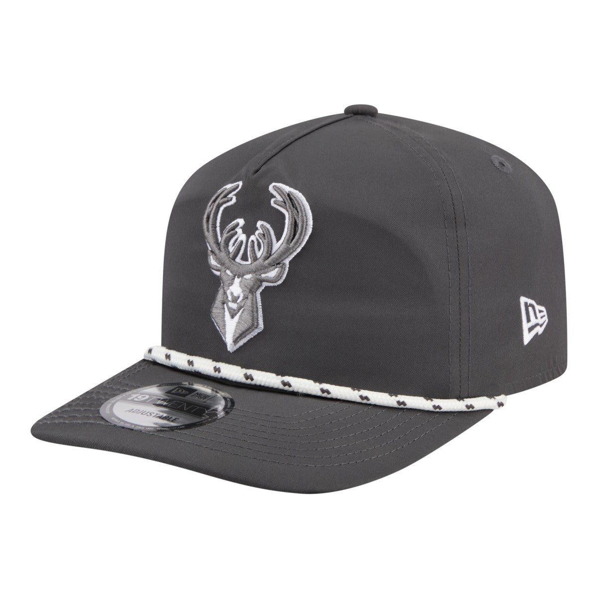 Milwaukee Bucks Tonal Rope 19TWENTY Adjustable Hat - Graphite on sale