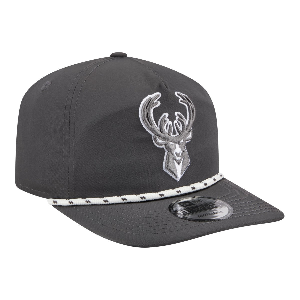 Milwaukee Bucks Tonal Rope 19TWENTY Adjustable Hat - Graphite on sale