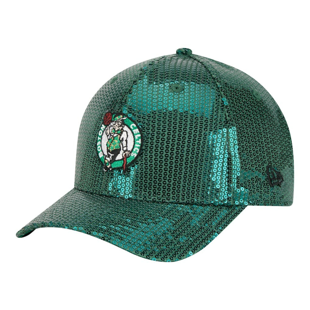 Boston Celtics Women's Sequin M-Crown 9FORTY Adjustable Hat - Kelly Green online
