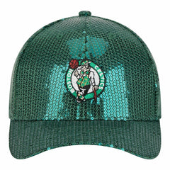 Boston Celtics Women's Sequin M-Crown 9FORTY Adjustable Hat - Kelly Green online