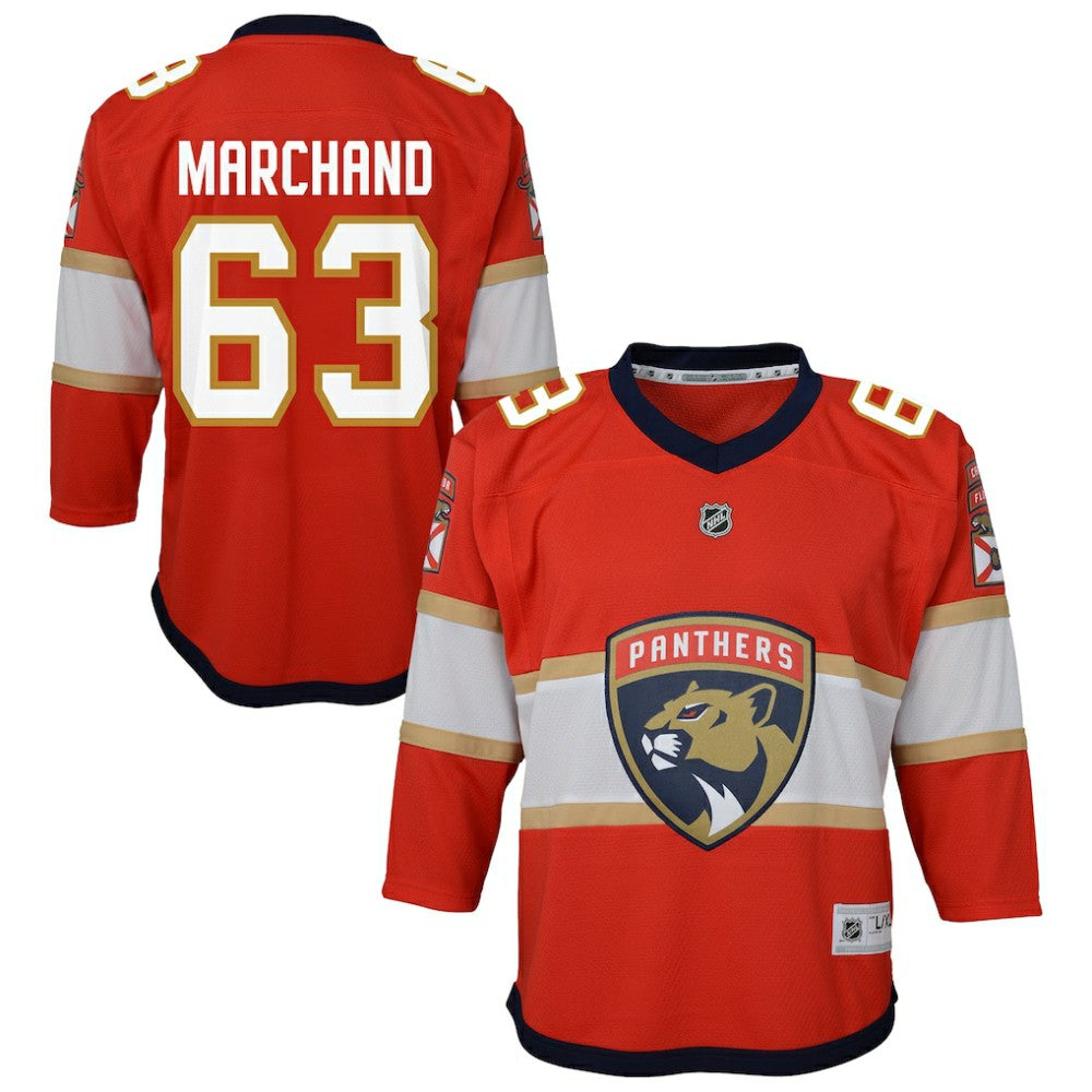 Brad Marchand Florida Panthers Outerstuff Youth Home Replica Jersey - Red Jerseys