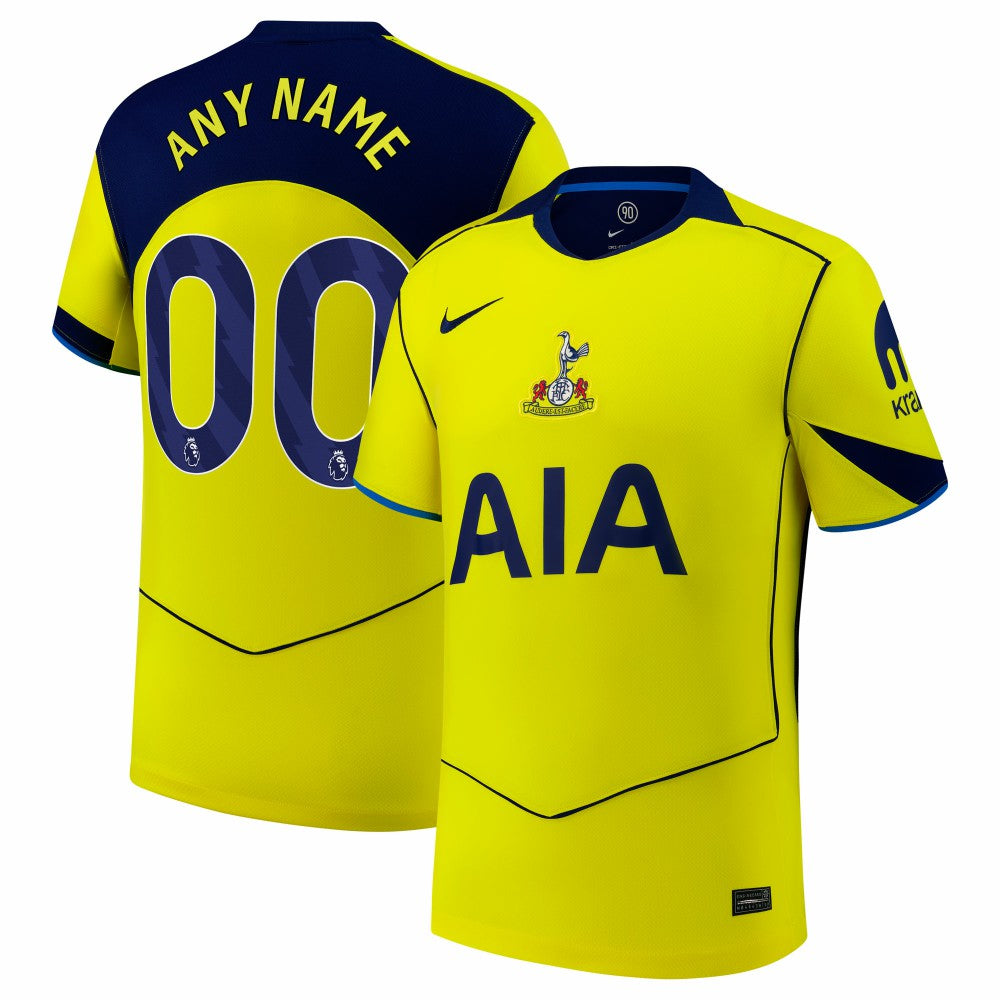 Tottenham Hotspur 2025/26 Third Replica Custom Jersey - Yellow sale