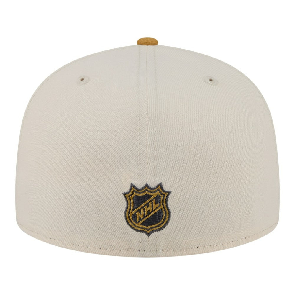 Anaheim Ducks New Era Colorpack Two-Tone 59FIFTY Fitted Hat - Cream/Tan Hats