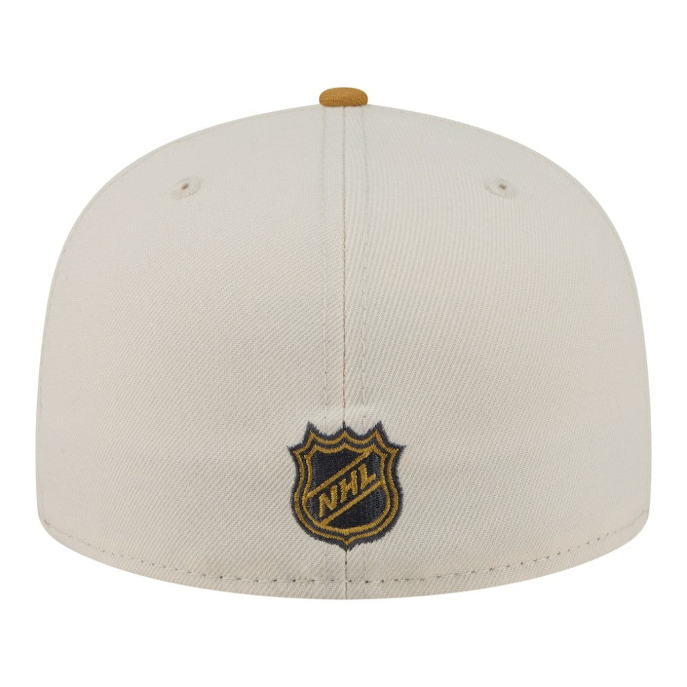 Boston Bruins New Era Colorpack Two-Tone 59FIFTY Fitted Hat - Cream/Tan Hats