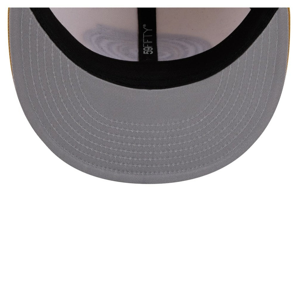 Carolina Hurricanes New Era Colorpack Two-Tone 59FIFTY Fitted Hat - Cream/Tan Hats