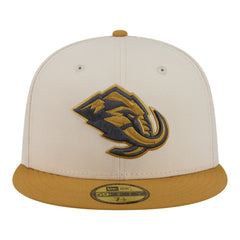 Utah Mammoth New Era Colorpack Two-Tone 59FIFTY Fitted Hat - Cream/Tan Hats
