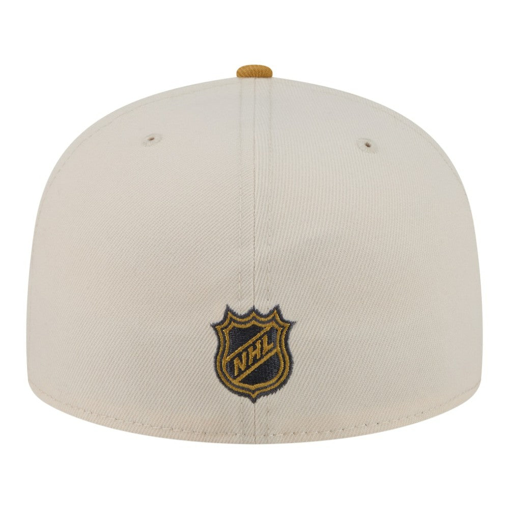 Vegas Golden Knights New Era Colorpack Two-Tone 59FIFTY Fitted Hat - Cream/Tan Hats