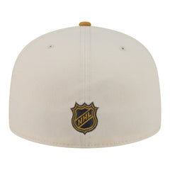 Vegas Golden Knights New Era Colorpack Two-Tone 59FIFTY Fitted Hat - Cream/Tan Hats