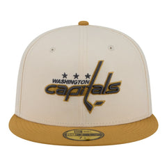 Washington Capitals New Era Colorpack Two-Tone 59FIFTY Fitted Hat - Cream/Tan Hats