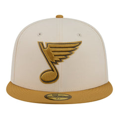 St. Louis Blues New Era Colorpack Two-Tone 59FIFTY Fitted Hat - Cream/Tan Hats