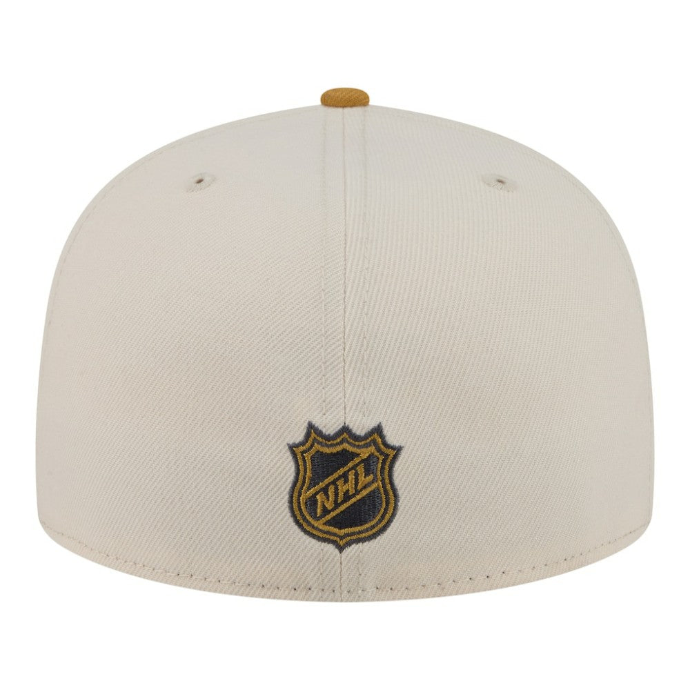 Edmonton Oilers New Era Colorpack Two-Tone 59FIFTY Fitted Hat - Cream/Tan Hats