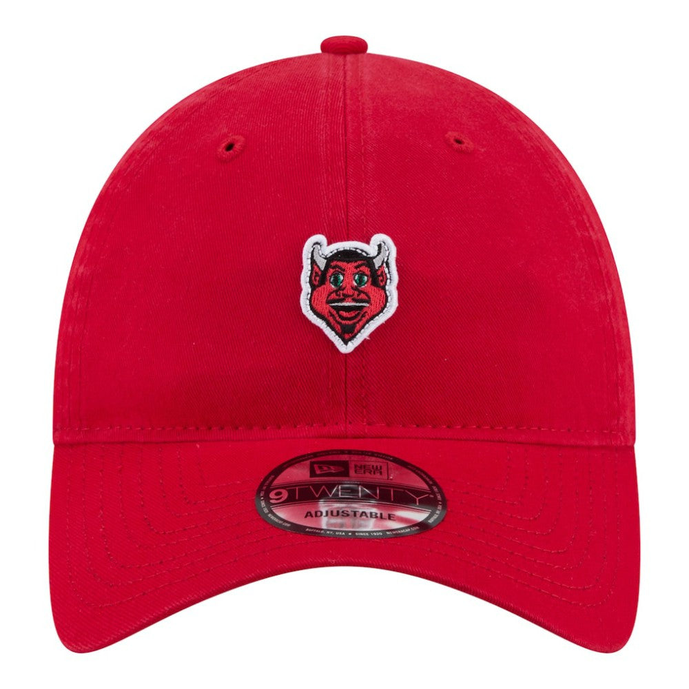 New Jersey Devils New Era Unisex Mascot Patch 9TWENTY Adjustable Hat - Red Jerseys