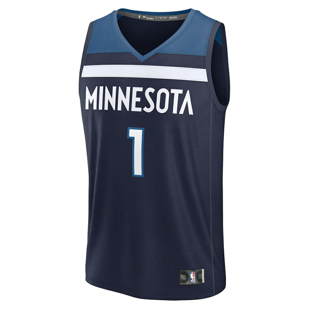 Terrence Shannon Jr. Minnesota Timberwolves Fast Break Replica Jersey - Navy - Icon Edition on sale