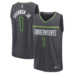 Terrence Shannon Jr. Minnesota Timberwolves Fast Break Replica Jersey - Statement Edition - Anthracite online