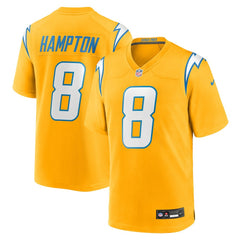 Omarion Hampton Los Angeles Chargers Alternate Charger Power Game Player Jersey - Gold for sale