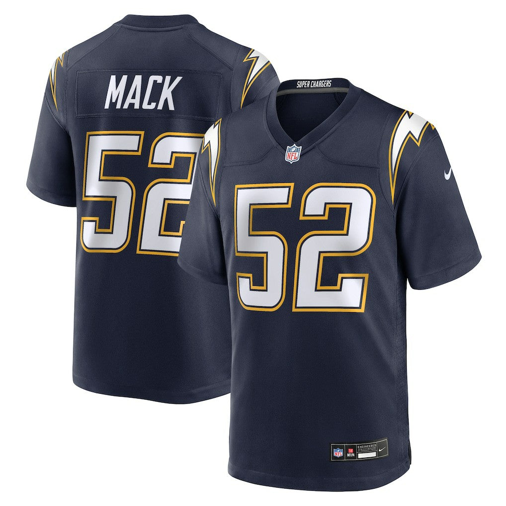 Khalil Mack Los Angeles Chargers Alternate Super Chargers Game Player Jersey - Navy sale