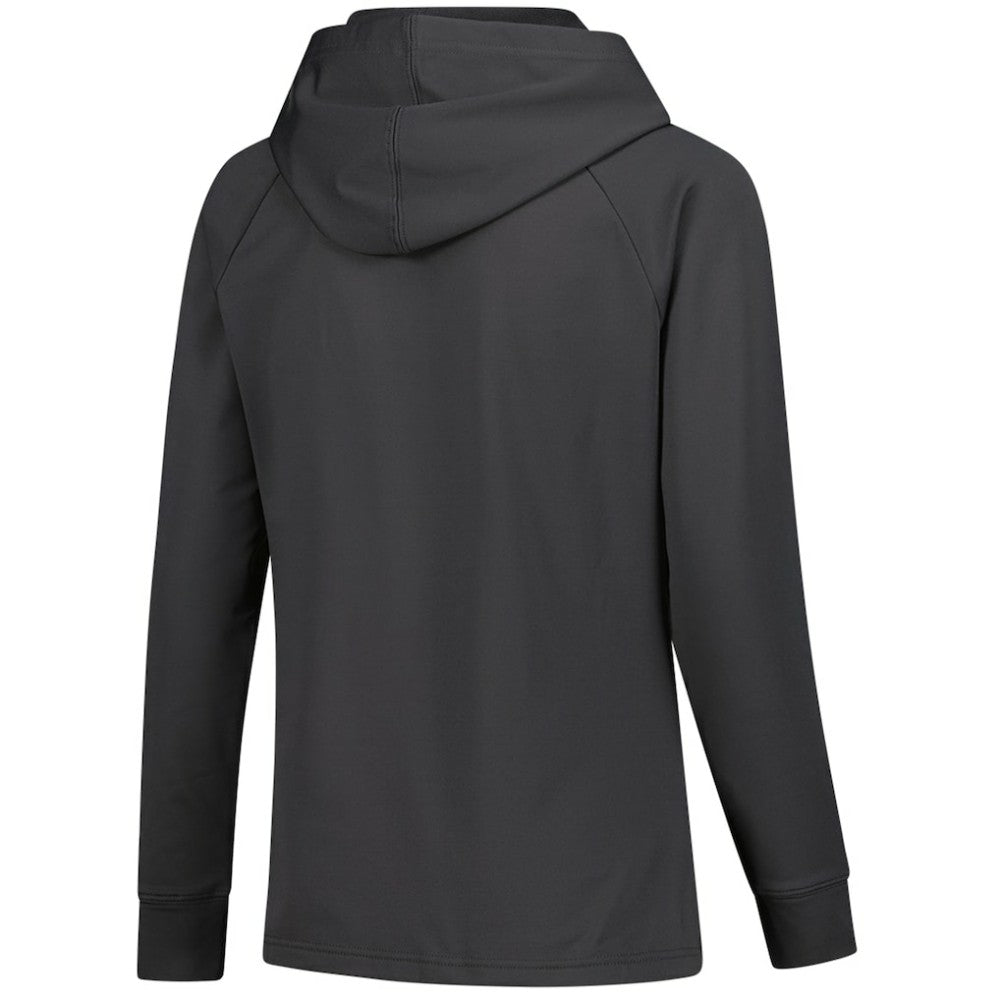 Connor Bedard Chicago Blackhawks Levelwear Women's Impression Name & Number Raglan Hoodie - Charcoal Hoodies