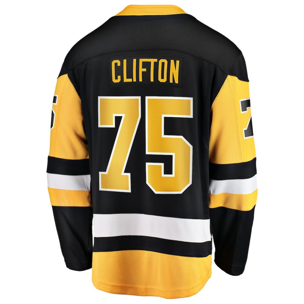 Connor Clifton Pittsburgh Penguins Fanatics Home Breakaway Jersey - Black Jerseys