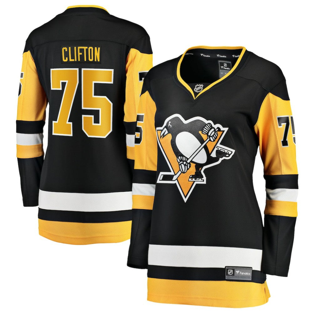 Connor Clifton Pittsburgh Penguins Fanatics Women's Home Breakaway Jersey - Black Jerseys